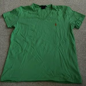 Vintage (Early 2000s) Ralph Lauren Sport 100% Cotton V-Neck Tee